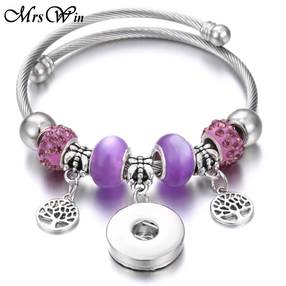 18 Новинка, ювелирное изделие, браслеты из бисера, 18 мм., Браслет-манжета, подходит для 18 мм, ювелирные изделия с защелками, Сова, слон, очаровательный браслет из бисера - Окраска металла: 18