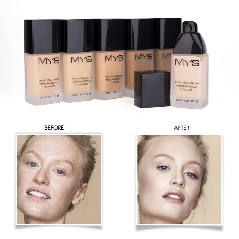 6 видов цветов Новый увлажняющий Жидкий тональный крем для лица макияж