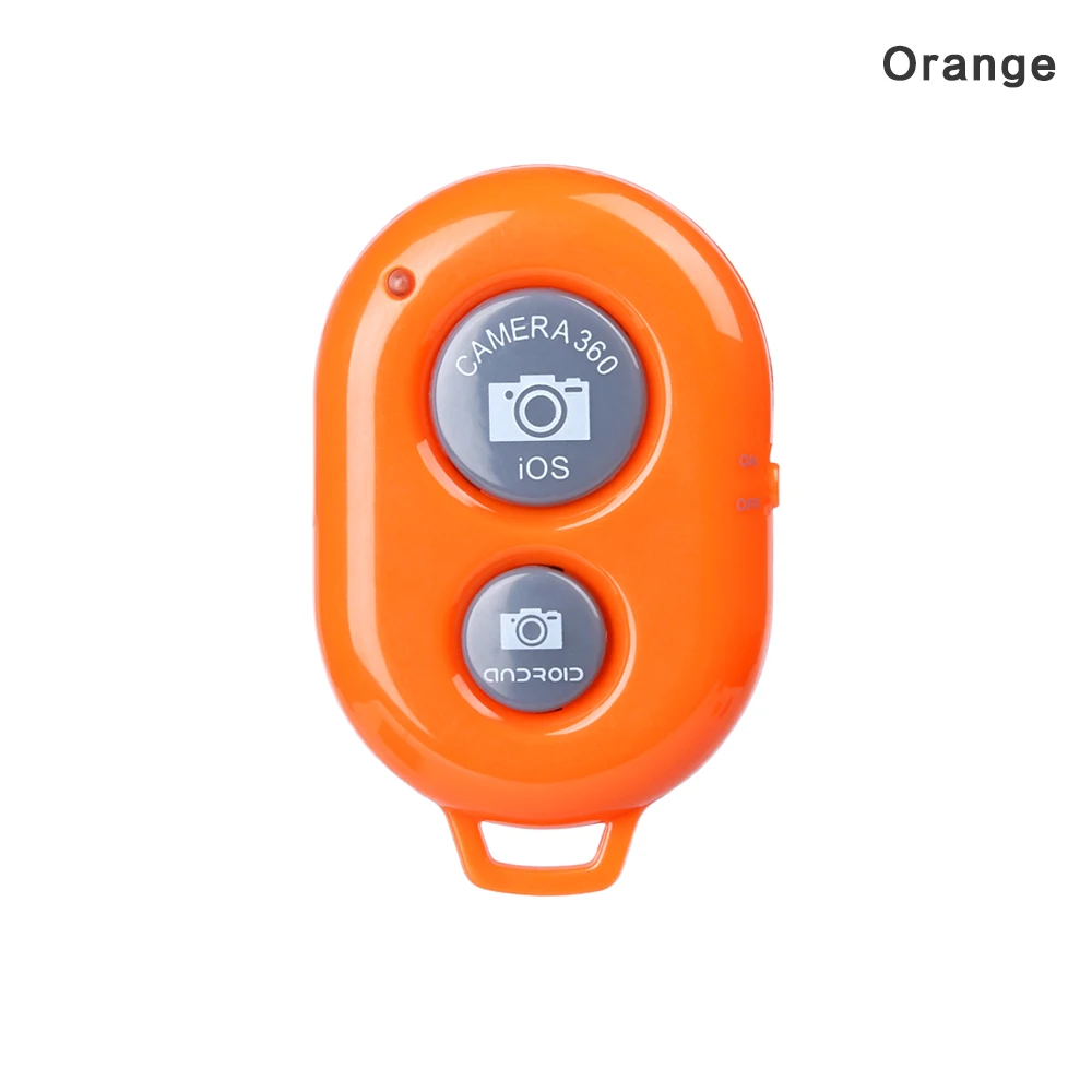 orange Портативный беспроводной Bluetooth затвор Автоспуск на большие расстояния камера телефон палка для селфи с затвором Радио пульт дистанционного управления B - Color: orange