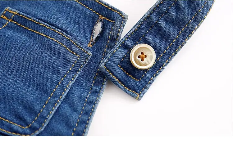 Ircomll Baby Girl Overall Skirt Jeans Girl Suspender Casual A-line Denims Suspender Overalls Girl 9M-3T Denim Clothes