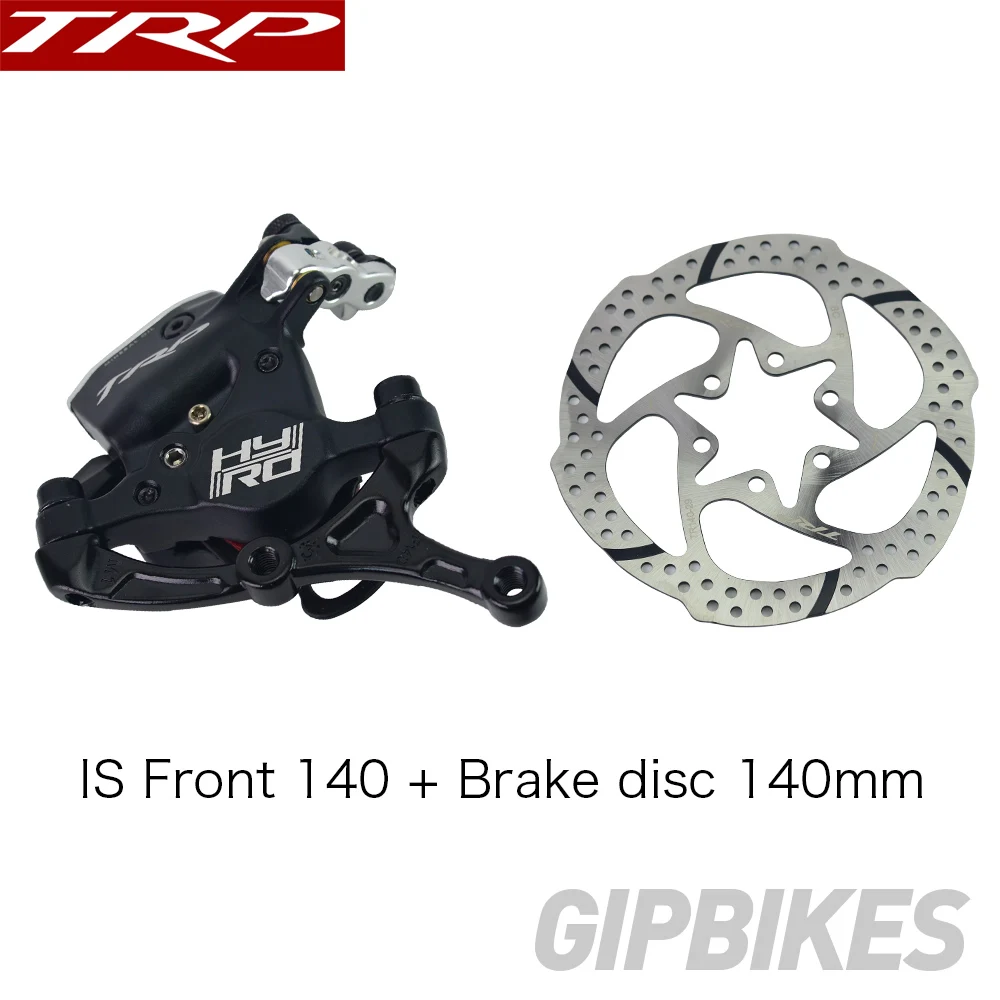 Front 140 disc 140mm TRP HY/RD штыревой кабель с приводом гидравлический дисковый тормозной суппорт 160 мм w/or w/o ротор передний/задний/комплект HYRD ROAD Черный - Цвет: Front 140 disc 140mm
