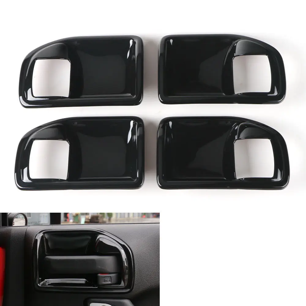 BBQ@FUKA Gold/Red/Black 4x Car Inner Handle Bowls Cover Trim Frame Styling Sticker Fit For Jeep Wrangler 2011-2016 4 Doors | Автомобили и