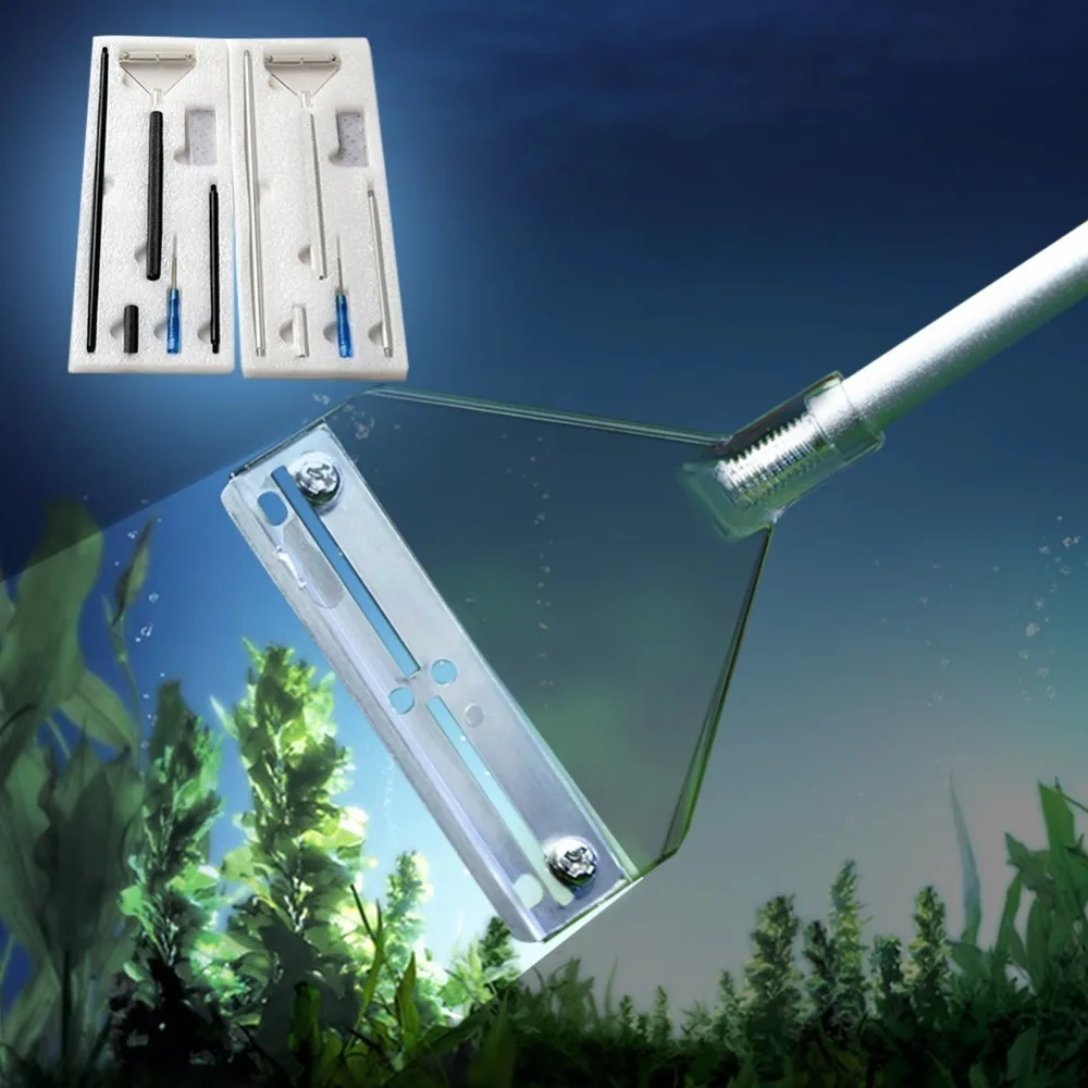 Водные растения скребок из алюминиевого сплава аквариумные Водоросли мох для