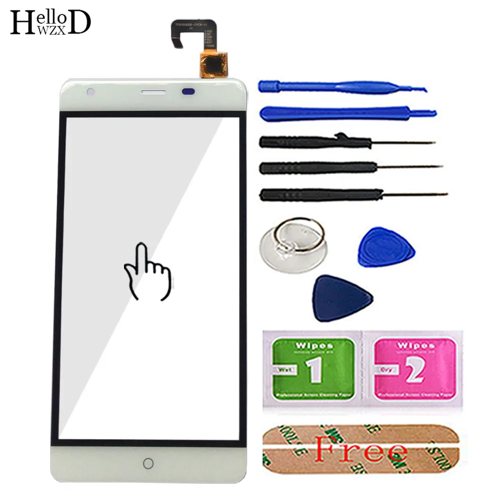 White With Tools 5,5 ''мобильный сенсорный экран панель для Ulefone power сенсорный экран телефон стекло на сенсорный экран Объектив сенсор инструменты клей - Цвет: White With Tools
