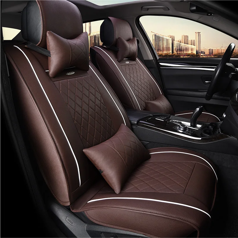 

WLMWL Universal Leather Car seat cover for MG all models MG7 MG5 MG6 MG3 ZS car accessorie car styling auto Cushion
