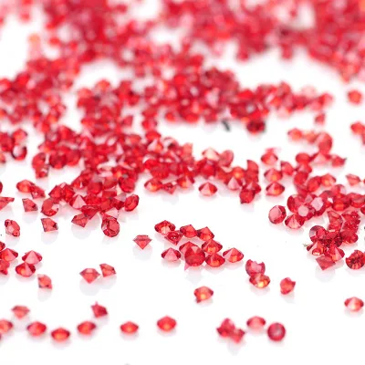 Big Red 1400 шт 2 мм Акриловые Алмазные конфетти декор для венчания ремесла алмазные конфетти Разбрасыватели конфетти для стола прозрачные Кристальные центральные Вечерние - Цвет: Big Red
