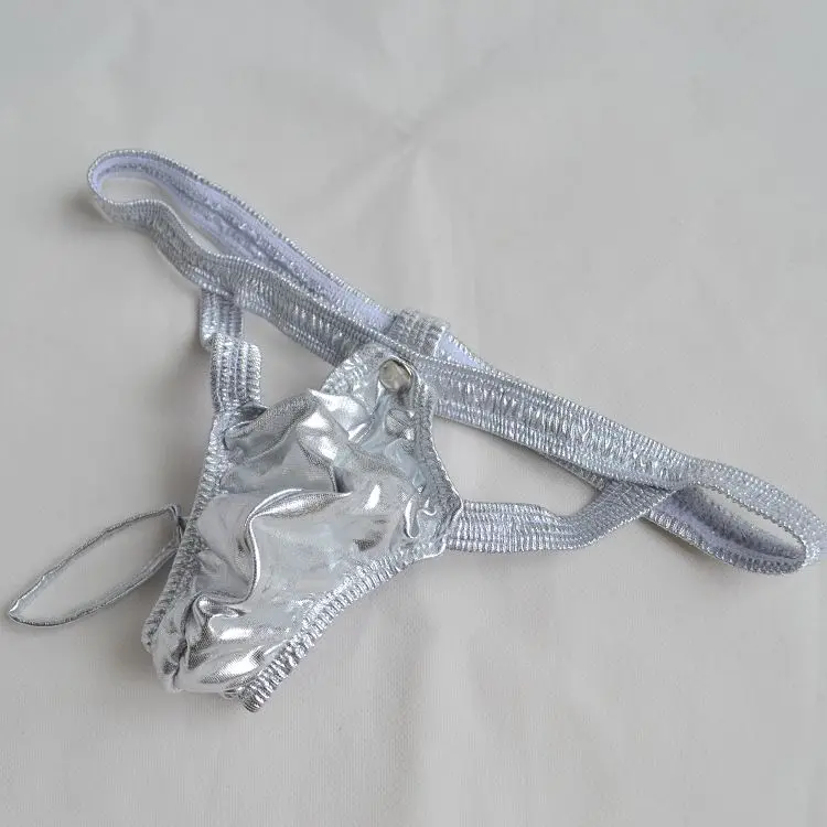 Стринги мужские из искусственной кожи гей стринги пикантное нижнее белье|underwear