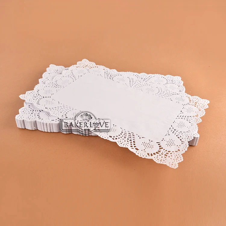 BAKEST 250 шт. в партии прямоугольная белая подставка для выпечки и кондитерских