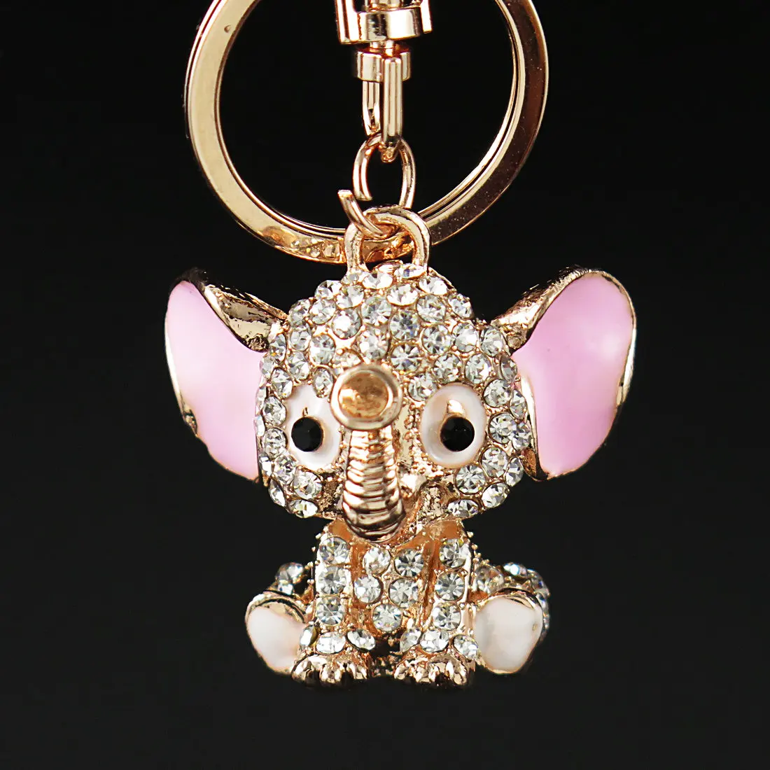 Слон брелок со стразами и кристаллами сумка кошелек автомобильный с подвеской