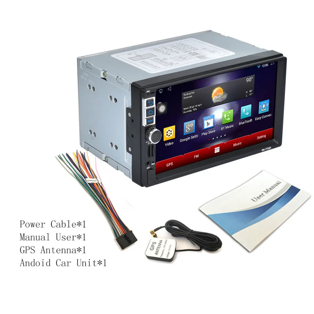 Arival 7 2Din стерео автомобиль Android MP5 плеер Bluetooth Сенсорное радио AM/FM/RDS/gps/USB/SD электронные аксессуары горячие автомобили