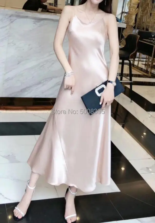 Платье женское средней длины без рукавов Модное Элегантное Длинное Вечернее на