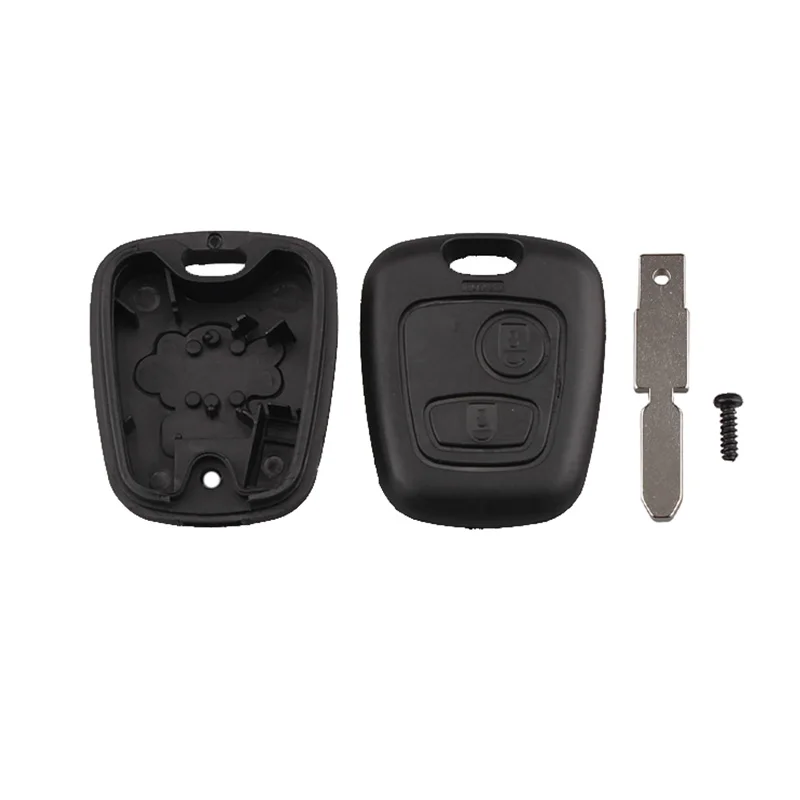 2 кнопки для Citroen C1 C4 для peugeot 106 107 207 307 407 206 306 406 Замена дистанционный ключ чехол в виде ракушки запись Fob