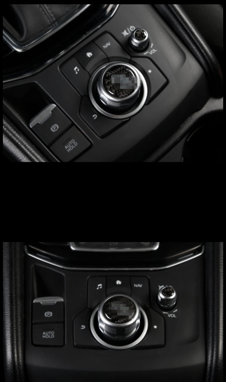 Для MAZDA 6 ATENZA M6- высокое качество углеродное волокно Кнопка паста аксессуары интерьера авто аксессуары