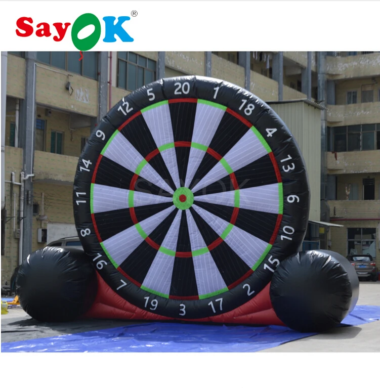 Забавные надувные футбольные Дартс 5 м/16 4 фута с 6 футбольными мячами для