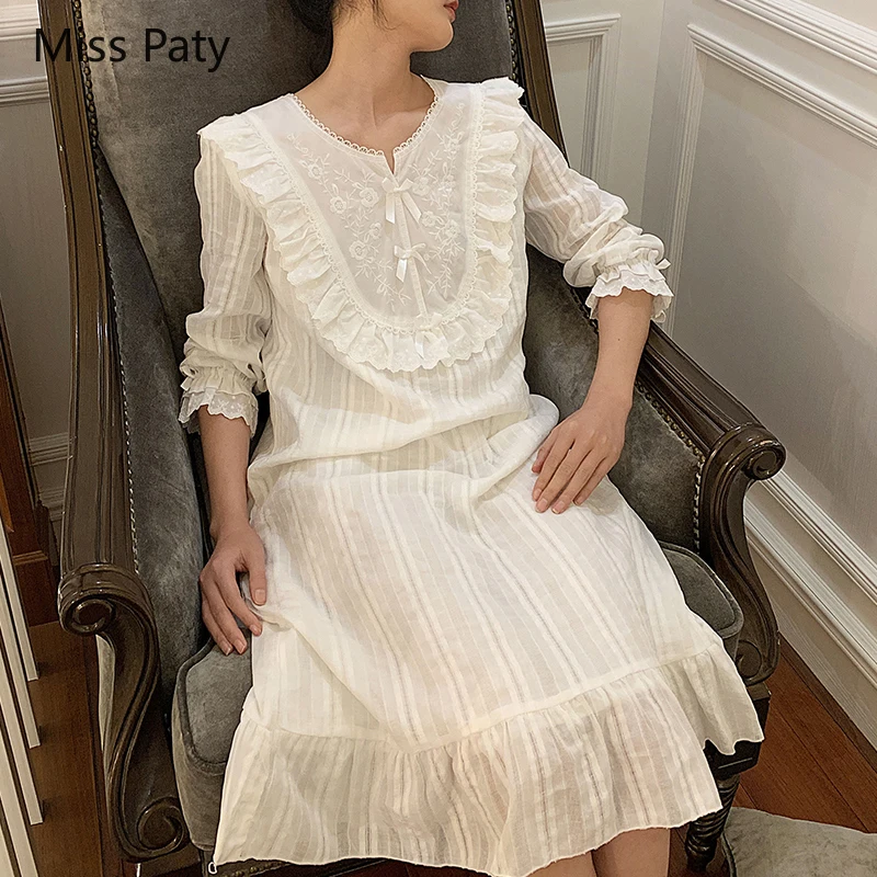 Сексуальная Ночная длинная рубашка домашнее белье платье принцессы винтажная