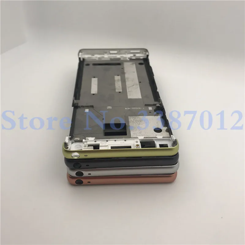 

Full Housing Middle Front Frame Bezel For Sony Xperia XA F3111 F3112 F3115 + Side Rail Stripe With Buttons+Logo