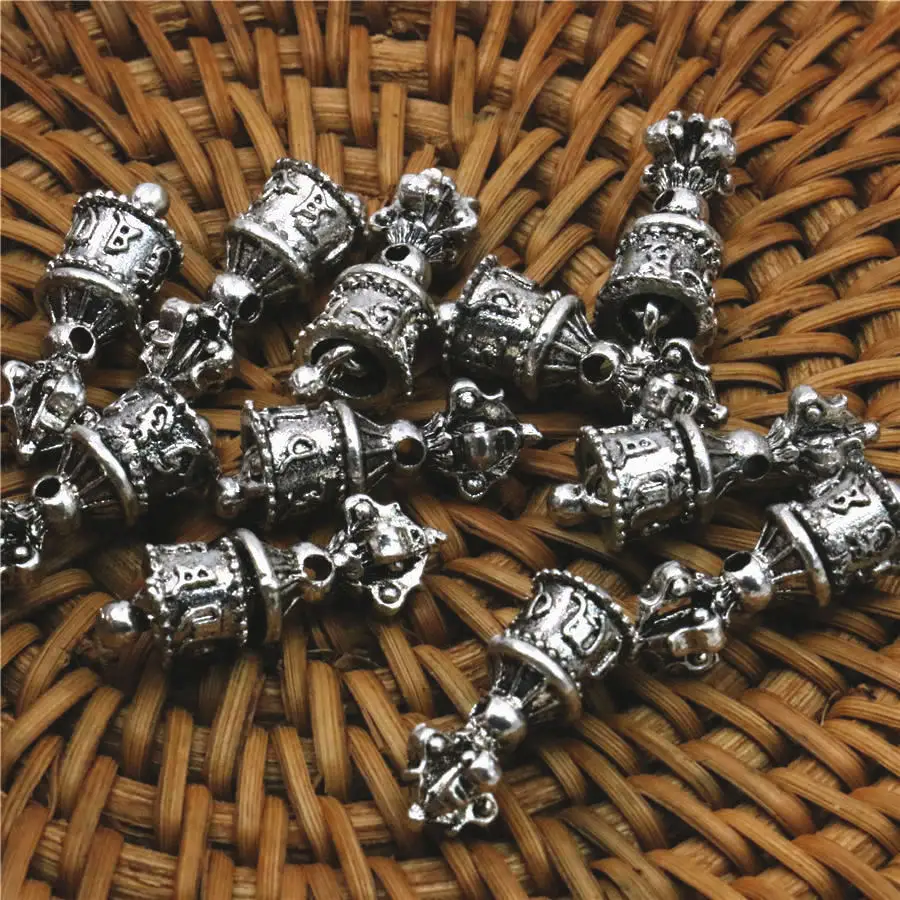 10 шт. резные медные бусинки-колокольчики в стиле сделай сам Найти удачу