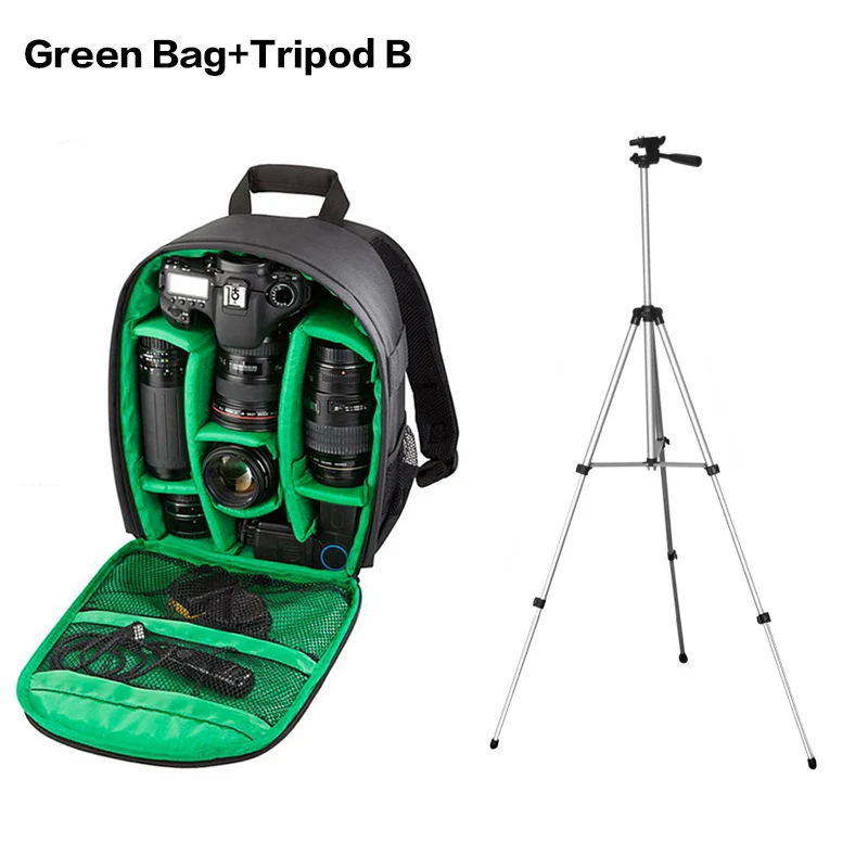 Green Bag Tripod B Фото Камера сумка через плечо крест цифровой чехол Водонепроницаемый для sony Cyber Shot DSC RX1 RX10 II III IV RX100 II III IV V VA VI - Цвет: Green Bag Tripod B