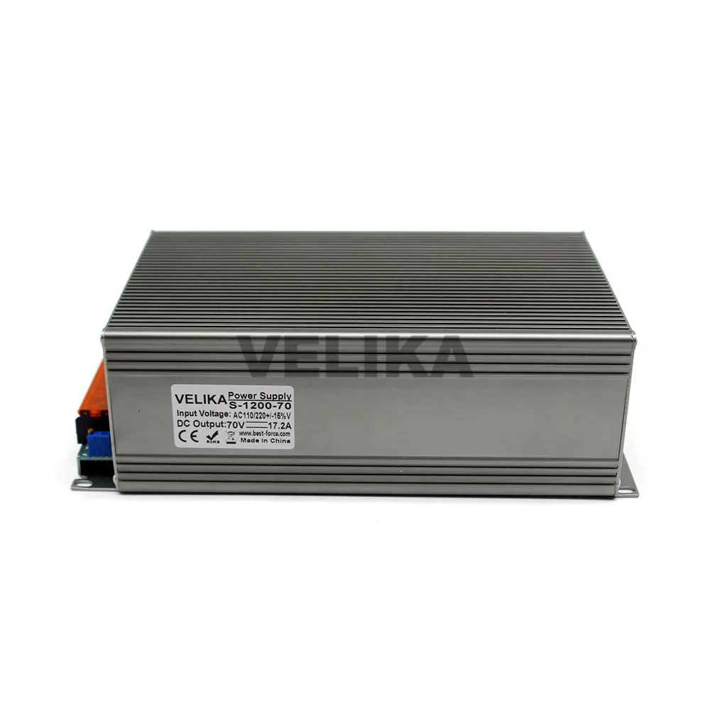 70V DC источник питания 1200W AC преобразователь импульсный DC70V 17.2A драйвер для DIY 3D