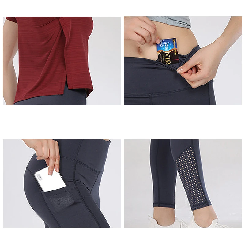 Женский спортивный костюм для спортзала и фитнеса Detector Спортивная футболка