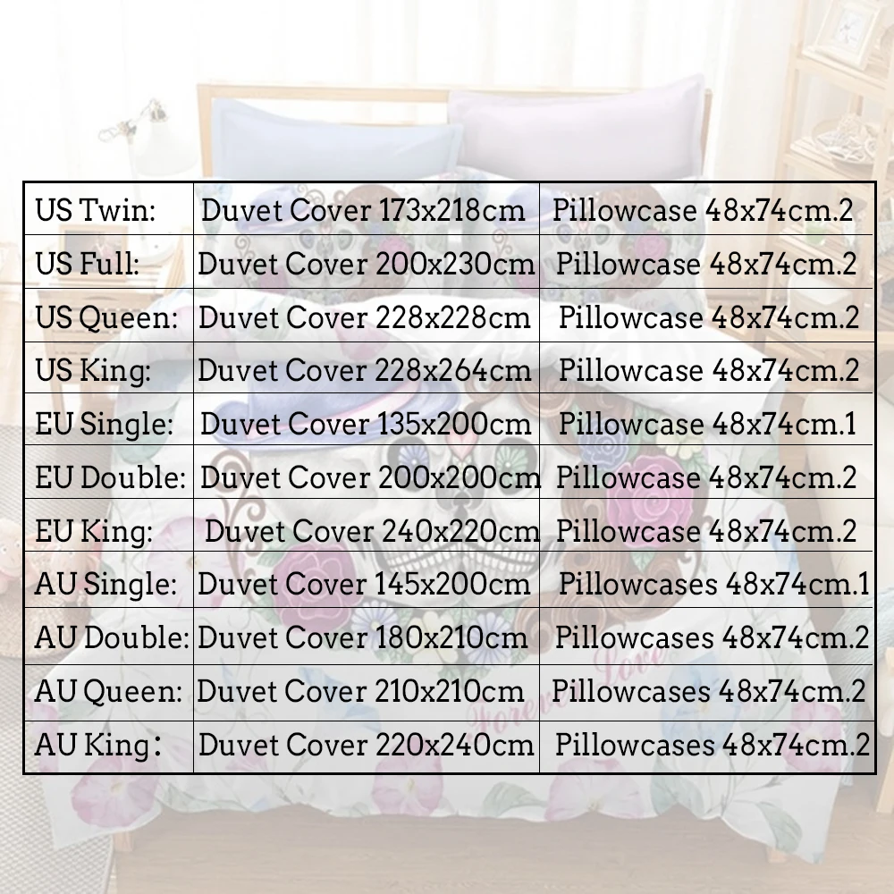 Постельное белье в скандинавском стиле комплект постельного белья с черепом