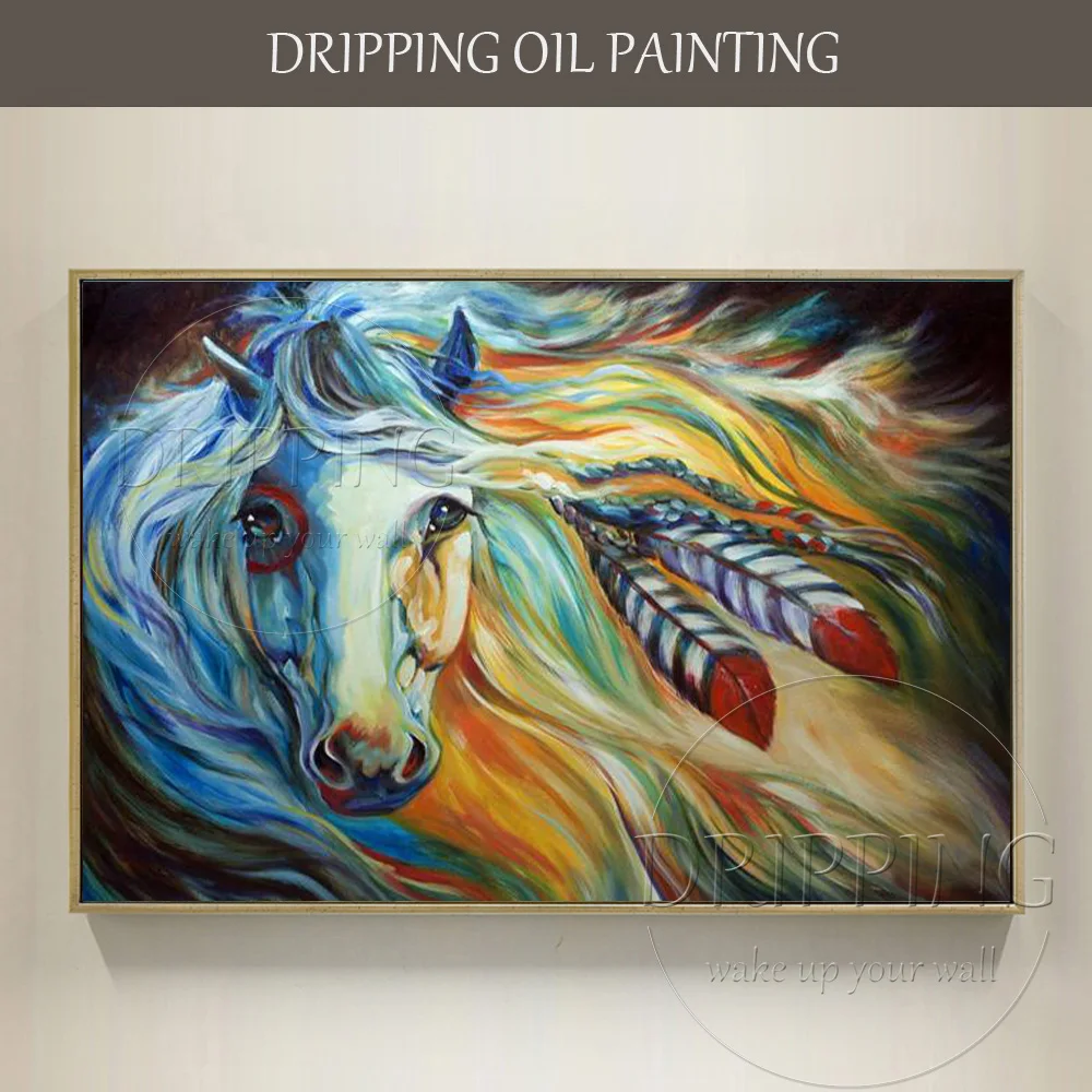 Красивое настенное художественное украшение ручная роспись индийская война