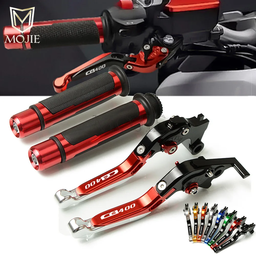 Мотоцикл с ЧПУ регулируемый тормозной рычаг сцепления ручки Набор для Honda CB400 CB400SF