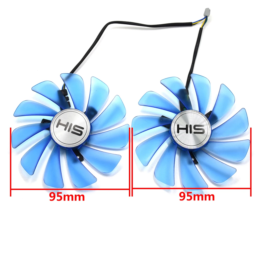 95 мм FDC10H12S9-C 4pin RX 580 охлаждающий вентилятор GPU для HIS RX580 RX 580 Ice QX2 OC 4 ГБ/Turbo 8 Гб охлаждение видеокарты