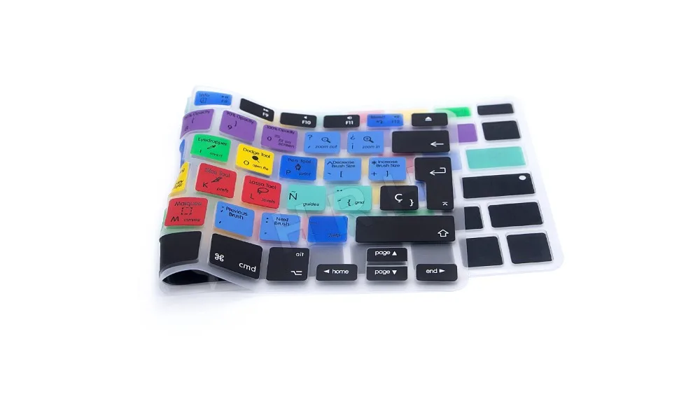 Fore 2017 For Macbook Mac Book 13 15 17 Be Eu Esp Spanish Adobe Photoshop Ps Shortcuts Hotkeys Keyboard Skin Cover Protector | Компьютеры