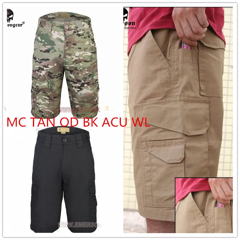 Тактические Короткие брюки EMERSON всепогодные уличные шорты спортивные