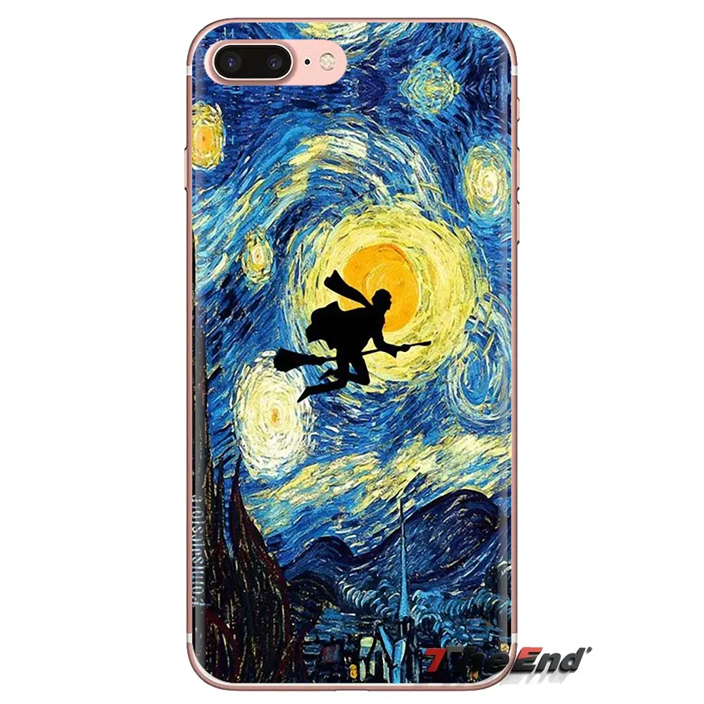 For Huawei G7 G8 P7 P8 P9 P10 P20 P30 Lite Mini Pro P Smart Plus 2017 2018 2019 Soft Covers flower Vincent Van Gogh Starry night |
