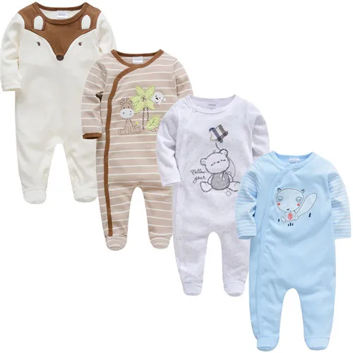Новая детская одежда для новорожденных боди bebes Пижама для новорожденных комбинезон с длинными рукавами roupa de bebes Детские комбинезоны для мальчиков и девочек - Цвет: 44454681