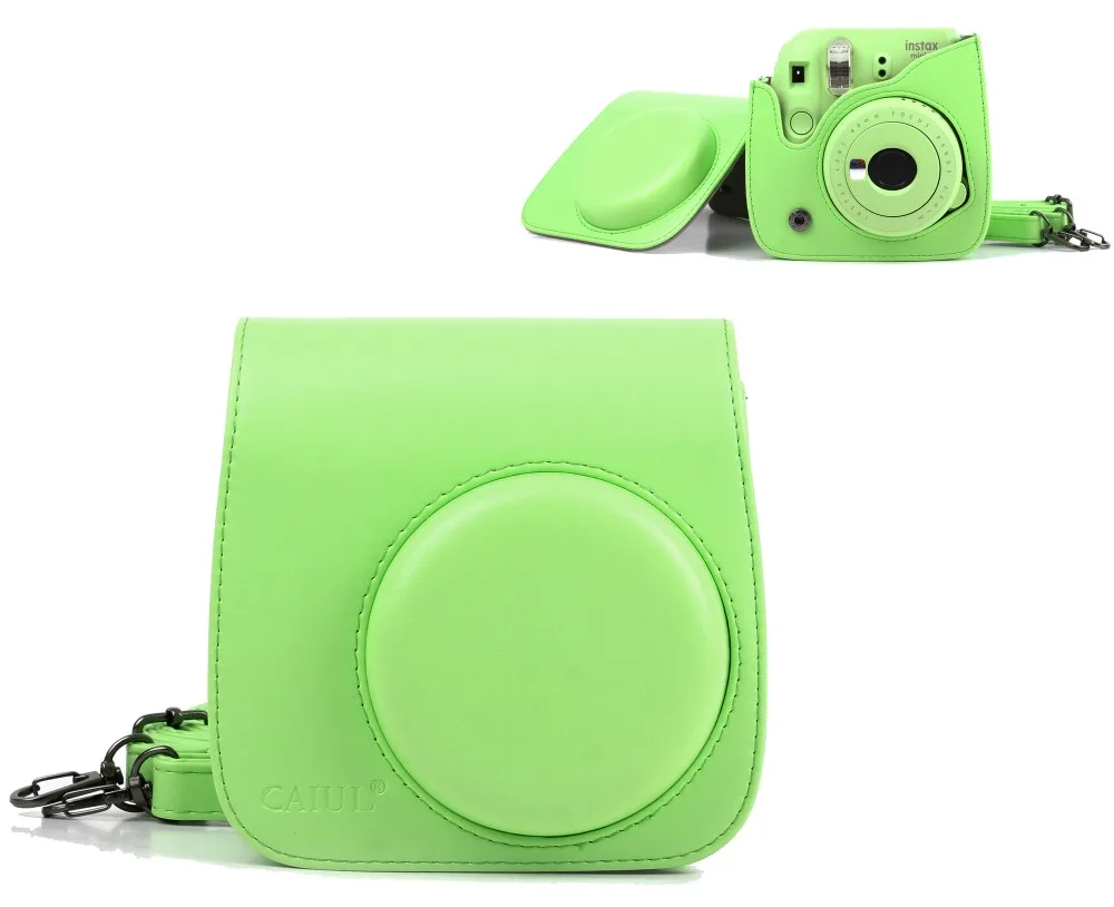 Чехол сумка для Fujifilm Instax Mini 9 из искусственной кожи с ремешком на плечо|camera cases bags