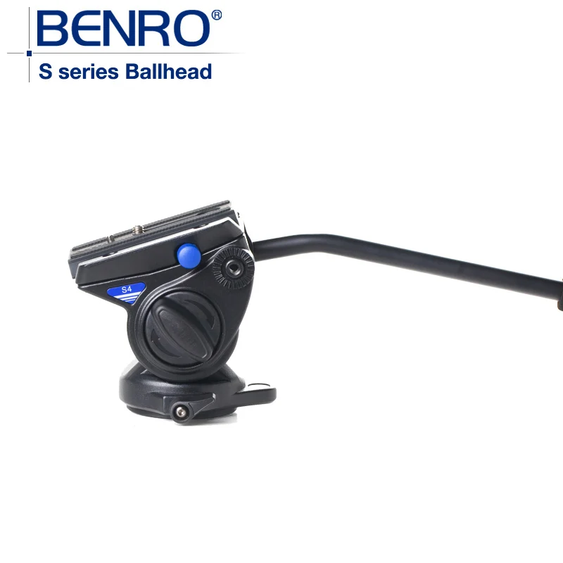 BENRO S4 гидравлическая головка штатива S серии Pro камера шаровая Головка алюминиевая шаровая Головка Штатива Максимальная загрузка 4 кг