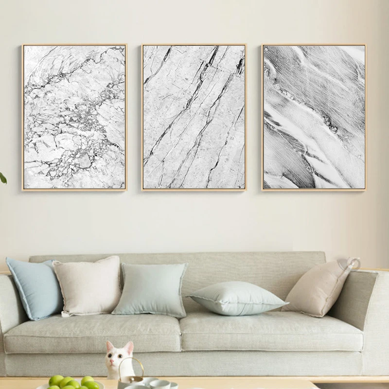 Современная Абстрактная живопись Мрамор текстуры искусства декоративное