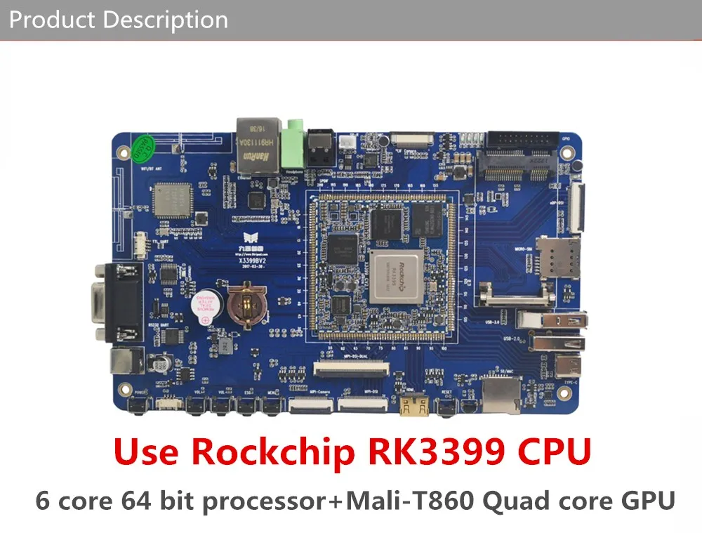 X3399 RK3399 6-ядерный 64-разрядный высокопроизводительный платформа демонстрационная плата для AR Очки виртуальной реальности VR Android 6,0 ubuntu(убунту-операционная система 16,04