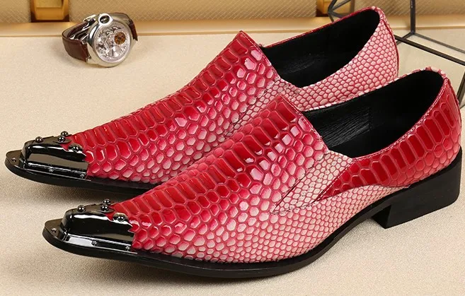 

Office Business Wedding Dress Genuine Leather Mens Shoes Blue Luxury Mixed Color Formal Pointed Toe Oxfords Men Shoes