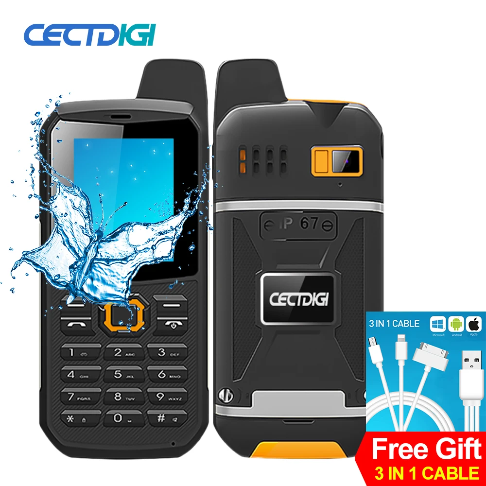 Оригинальный CECTDIGI F8 мобильный телефон рация 2 4 дюйма водонепроницаемый и