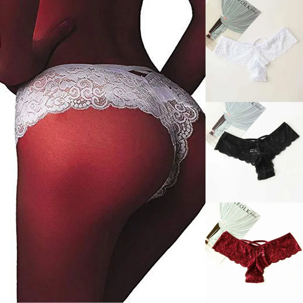 Женское сексуальное кружевное бикини-трусики стринги | Тематическая одежда и