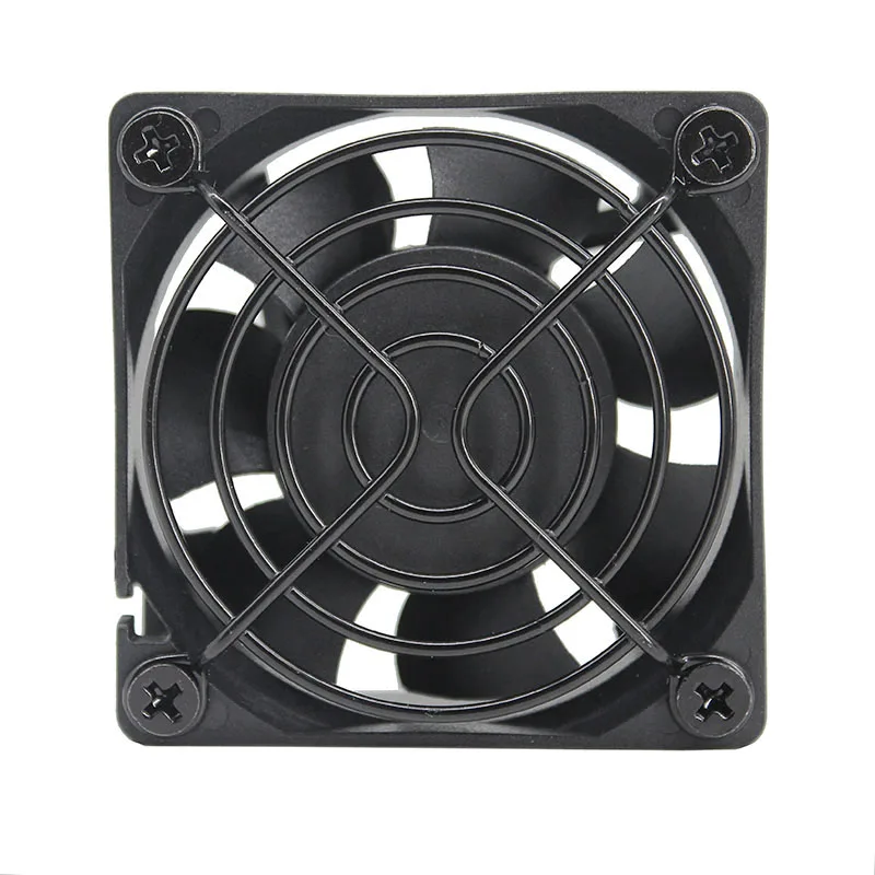 YOUNUON Hydraulic Bearing 6025 60mm 6CM 60x60x25mm EC Brushless Fan AC 110V 115V 120V 220V 240V Axial Fan With Srwes Fan Grills