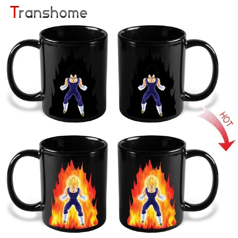 Креативная изменяющая цвет кружка Transhome Dragon Ball Z Vegeta керамическая кофейная для