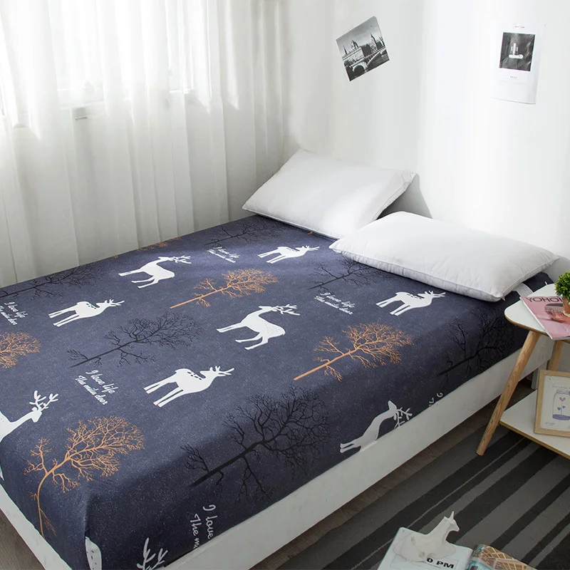 Чехол для матраса с оленями постельное белье принтом животных