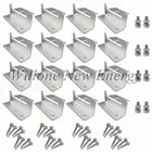 Willone 4 комплекта панели солнечных батарей Z кронштейн панели солнечных батарей монтажные крепления RV Лодка Крыши стены