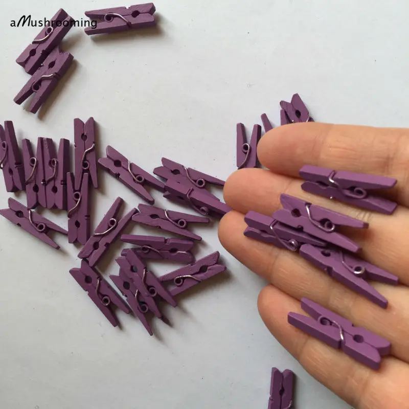 500 милые крошечные Деревянные прищепки для одежды | Украшения свадебного