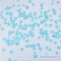 1500pcs lot heart shaped light blue paper confetti for wedding party baby shower decoration supplies