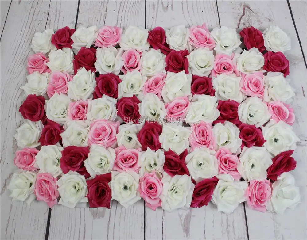 SPR смешанные цвета доставка 60*40 см искусственная Шелковая Роза цветок на стену