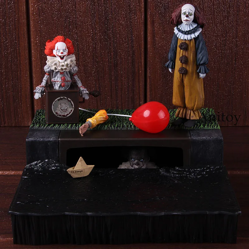 NECA Stephen King's It Pennywise набор аксессуаров ПВХ клоун Pennywise фигурка Коллекционная модель игрушки