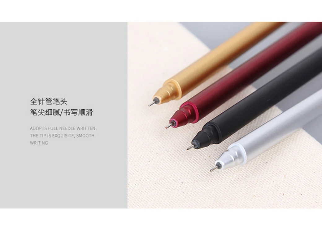 1 шт. Минималистичная креативная металлическая треугольная нейтральная ручка