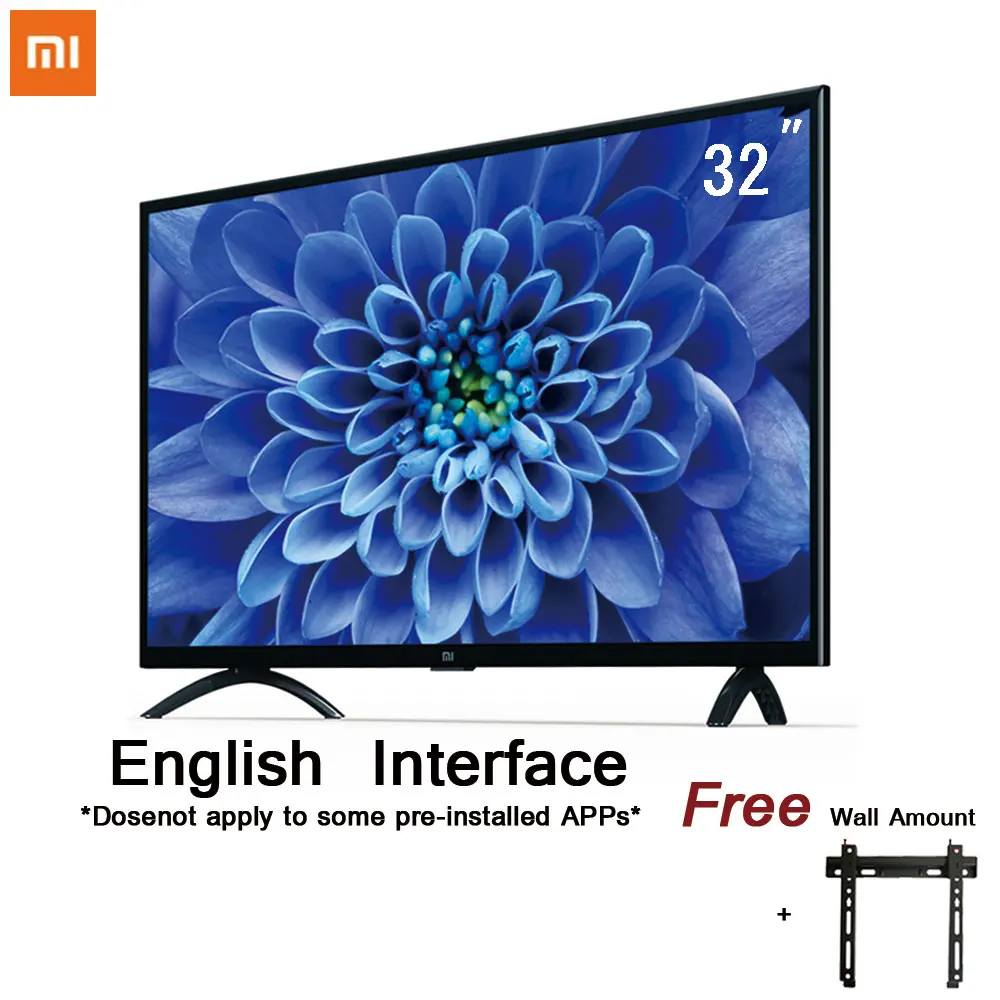 Xiaomi Smart 4A 32 дюйма 1366x768 светодиодный телевизор ТВ набор HDMI WiFi miracast Ultra thin1GB Ram 4 Гб Rom