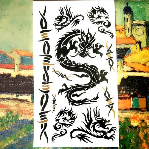 19 Nu-TATY Мальчик& мужчина& женщина стиль Временная татуировка боди-арт флэш-тату наклейка s 19*9 см водонепроницаемый поддельные татуировки стикер для укладки - Цвет: 19